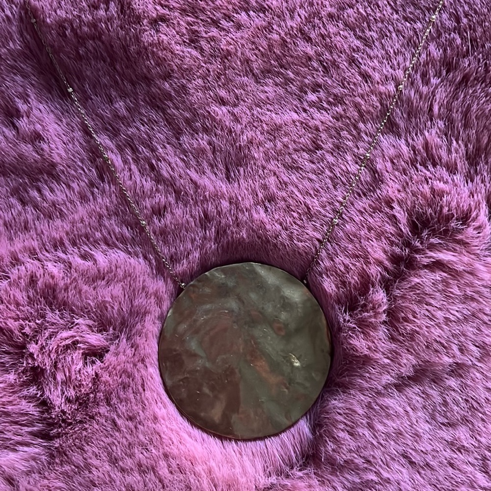 Anthropologie Gold Large Medallion necklace